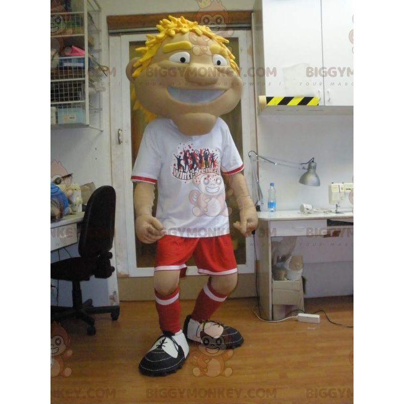 Costume de mascotte BIGGYMONKEY™ d'homme de sportif en tenue de Costume de mascotte BIGGYMONKEY™ d'homme de sportif en tenue de