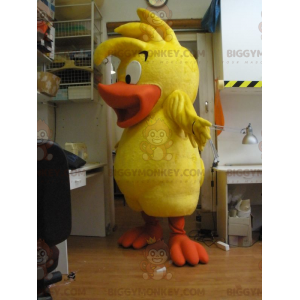 Żółto-pomarańczowy kostium maskotka kaczka pisklę BIGGYMONKEY™