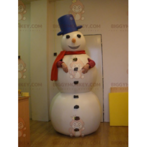 Giant White Snowman BIGGYMONKEY™ Mascot Costume -