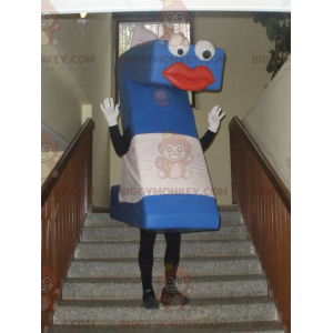 Blue and White Capital Z Letter Z Mascot Costume BIGGYMONKEY™ –