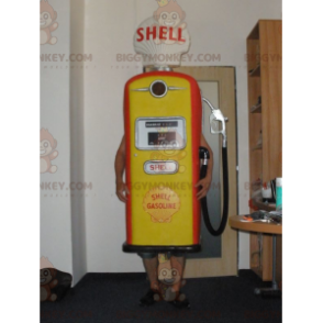 Red and Yellow Giant Gas Pump BIGGYMONKEY™ Mascot Costume - Unclassified mascots - BIGGYMONKEY_05677 - BiggyMonkey.com