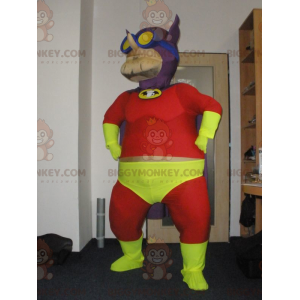 Very Colorful Superhero Beerman BIGGYMONKEY™ Mascot Costume –