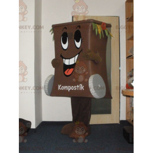 Brown Dumpster Bin BIGGYMONKEY™ Mascot Costume - Biggymonkey.com
