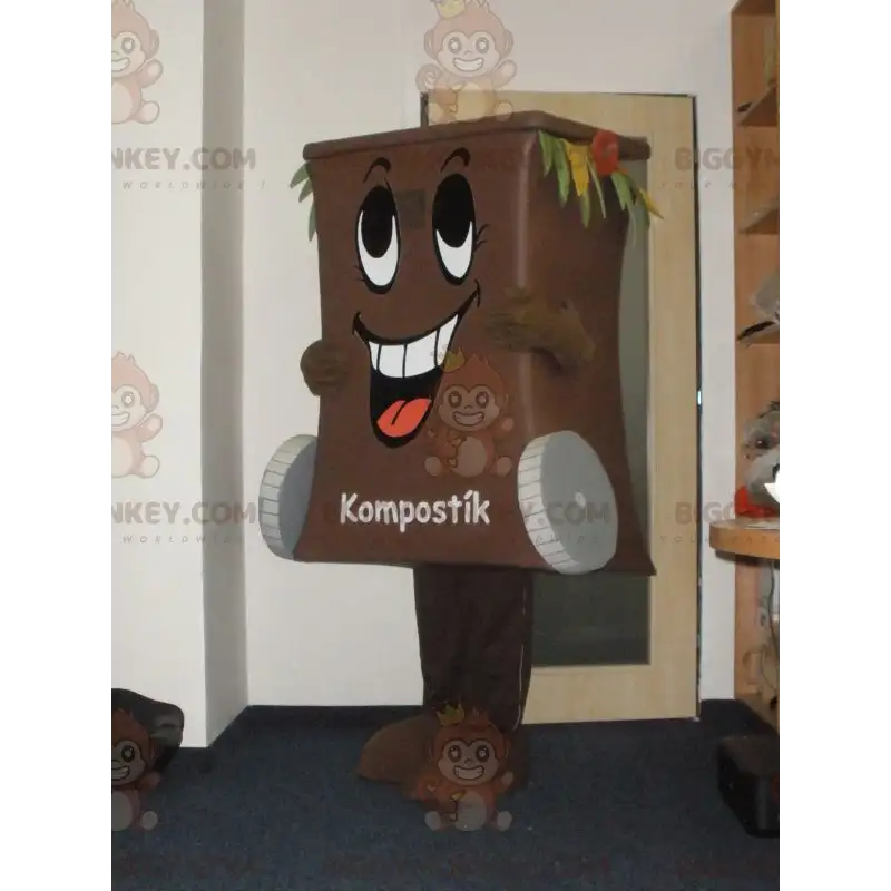 Καφέ Στολή μασκότ BIGGYMONKEY™ Dumpster Bin - Biggymonkey.com Καφέ Στολή μασκότ BIGGYMONKEY™ Dumpster Bin - Biggymonkey.com