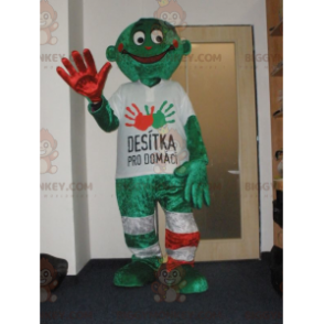 Green Man BIGGYMONKEY™ mascottekostuum. Desitka pro domaci