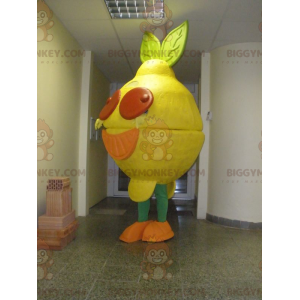 Costume de mascotte BIGGYMONKEY™ de citron jaune géant et