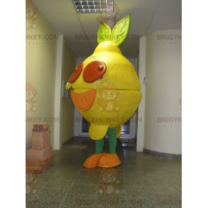 Disfraz de mascota gigante de limón colorido BIGGYMONKEY™ -