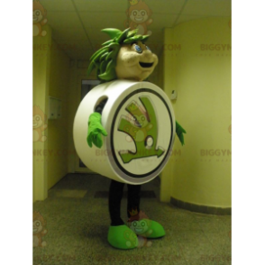 Disfraz de mascota BIGGYMONKEY™ Skoda. Disfraz de mascota Skoda