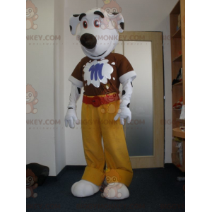 White and Black Dog BIGGYMONKEY™ Mascot Costume. Dalmatian