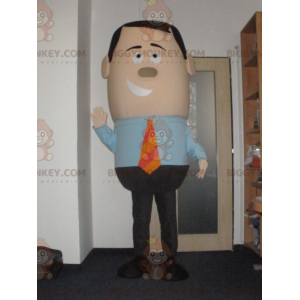 BIGGYMONKEY™ Mascot Costume Businessman in Tie Suit –