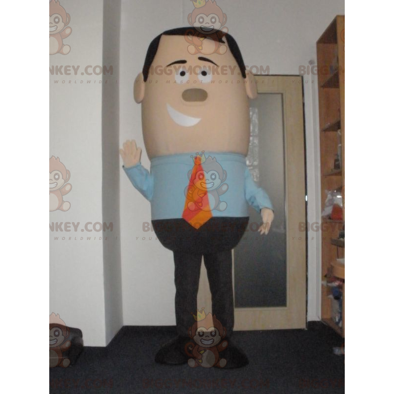 BIGGYMONKEY™ Mascot Costume Businessman in Tie Suit -