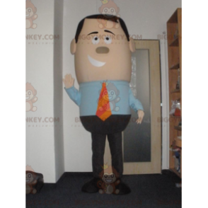 BIGGYMONKEY™ Mascot Costume Businessman in Tie Suit -
