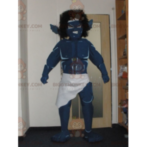 Very Awesome Blue Warrior Monster BIGGYMONKEY™ Mascot Costume –