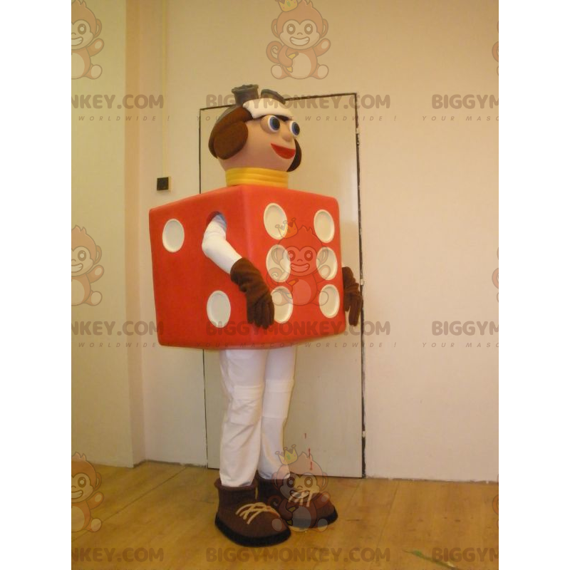 Στολή μασκότ της Giant Red Dice BIGGYMONKEY™ - Μη ταξινομημένες μασκότ - BIGGYMONKEY_05710 - BiggyMonkey.com