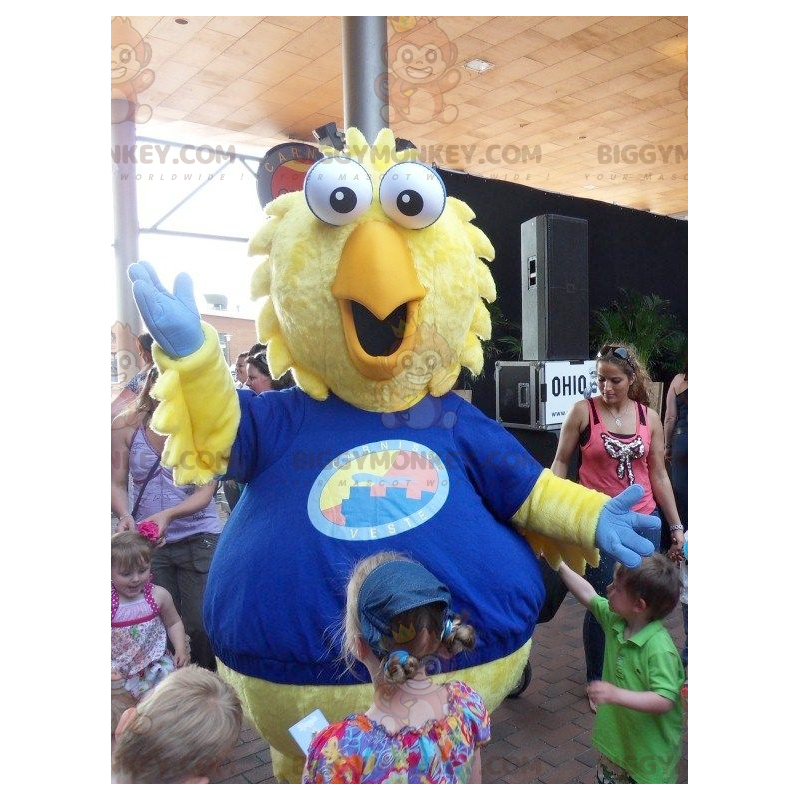 Giant Yellow Chick Bird BIGGYMONKEY™ maskottiasu - Giant Yellow Chick Bird BIGGYMONKEY™ maskottiasu -