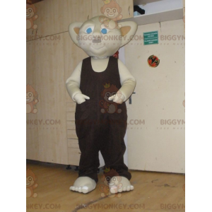 BIGGYMONKEY™ Μασκότ Κοστούμι Μπεζ Gnome με μπλε μάτια - Μη ταξινομημένες μασκότ - BIGGYMONKEY_05716 - BiggyMonkey.com