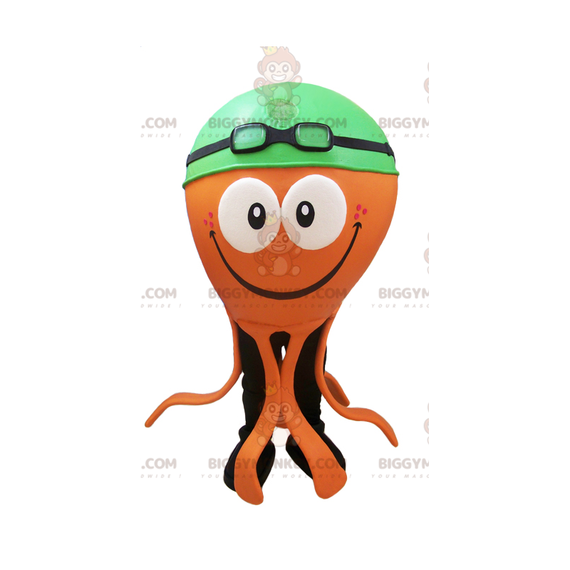 Kostium maskotki pomarańczowej ośmiornicy BIGGYMONKEY™ z Kostium maskotki pomarańczowej ośmiornicy BIGGYMONKEY™ z