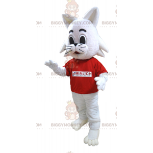 Στολή μασκότ μάρκας Mialich Rabbit White Cat BIGGYMONKEY™ - Μασκότ για γάτες - BIGGYMONKEY_05735 - BiggyMonkey.com