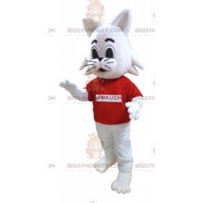 Disfraz de mascota Mialich Brand Rabbit White Cat BIGGYMONKEY™ - Mascotas gato - BIGGYMONKEY_05735 - BiggyMonkey.com