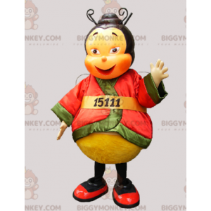Costume de mascotte BIGGYMONKEY™ d'abeille asiatique habillée