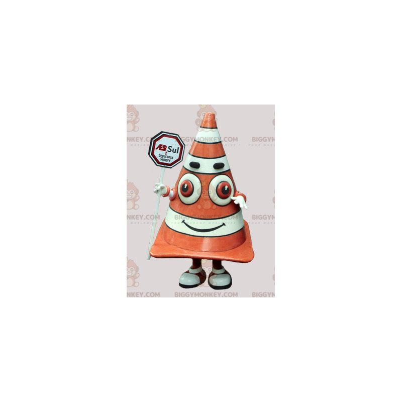 Costume da mascotte BIGGYMONKEY™ con stallone gigante arancione Costume da mascotte BIGGYMONKEY™ con stallone gigante arancione