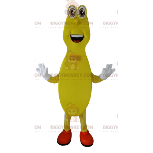 Smiling Lanky Yellow Man BIGGYMONKEY™ Mascot Costume -