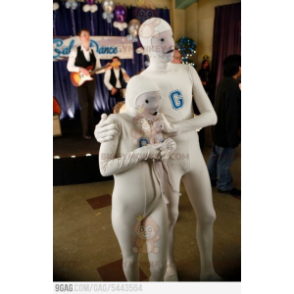 2 trajes blancos futuristas para pareja - Mascotas sin clasificar - BIGGYMONKEY_0708 - BiggyMonkey.com