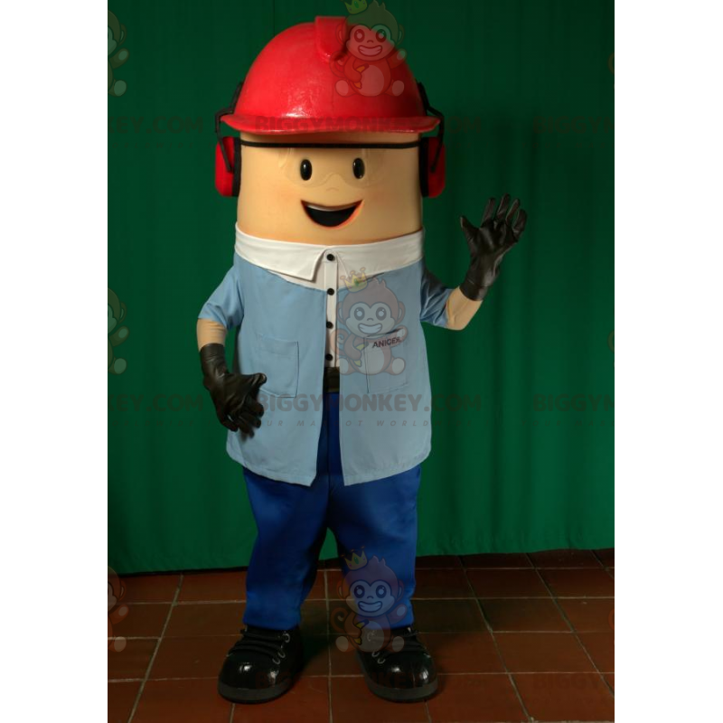 Arbejder BIGGYMONKEY™ maskot kostume. BIGGYMONKEY™ Arbejder BIGGYMONKEY™ maskot kostume. BIGGYMONKEY™