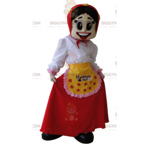 Costume da mascotte casalinga contadina BIGGYMONKEY™ -