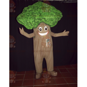 Jolly Giant Green ja Brown Tree BIGGYMONKEY™ maskottiasu - Istuta maskotteja - BIGGYMONKEY_05766 - BiggyMonkey.com
