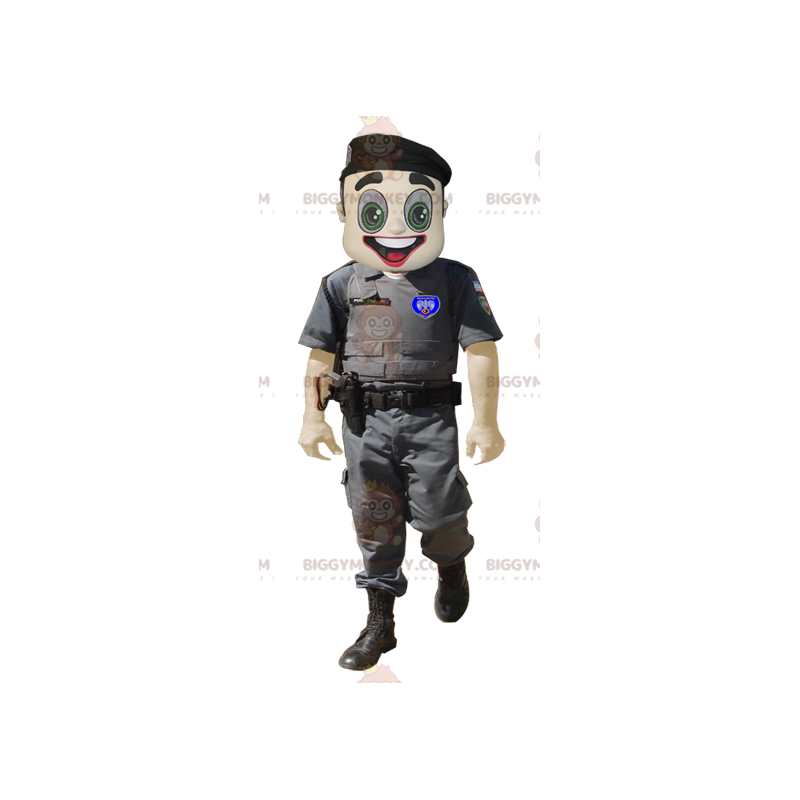 Uniformed Military Police Officer BIGGYMONKEY™ Mascot Costume - Uniformed Military Police Officer BIGGYMONKEY™ Mascot Costume -