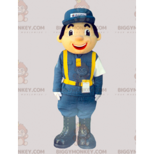 Courier Delivery Postman BIGGYMONKEY™ mascottekostuum gekleed in uniform - Heren mascottes - BIGGYMONKEY_05771 - BiggyMonkey.com