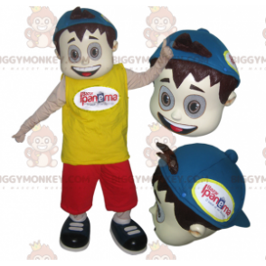 Traje de mascote adolescente BIGGYMONKEY™ com boné –