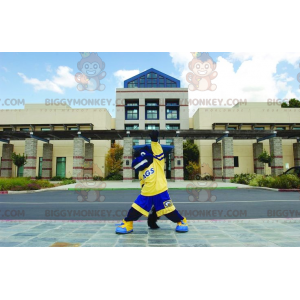 Blue and Yellow Horse BIGGYMONKEY™ Mascot Costume -