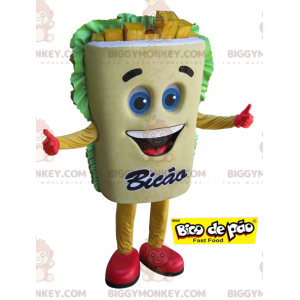 Giant French Fries BIGGYMONKEY™ Mascot Costume. Snack