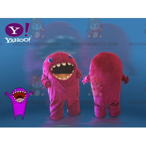 Costume de mascotte BIGGYMONKEY™ de monstre rose. Costume de