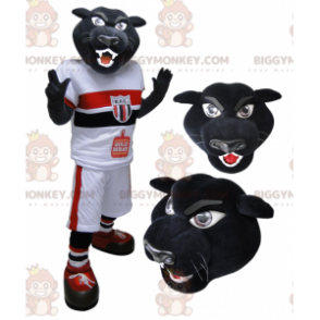 BIGGYMONKEY™ Black Panther Tiger Mascot Costume In Sportswear -