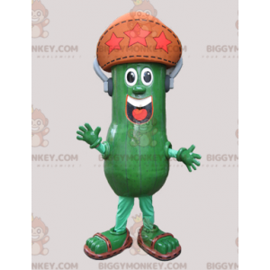 BIGGYMONKEY™ Giant Pickle Cucumber Στολή μασκότ με καπέλο - Μασκότ λαχανικών - BIGGYMONKEY_05819 - BiggyMonkey.com