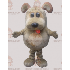 Disfraz de mascota BIGGYMONKEY™ gris y tostado para perros. Disfraz de mascota BIGGYMONKEY™ rechoncho - BiggyMonkey.com