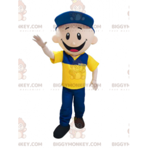 Costume da mascotte da meccanico postino BIGGYMONKEY™ vestito