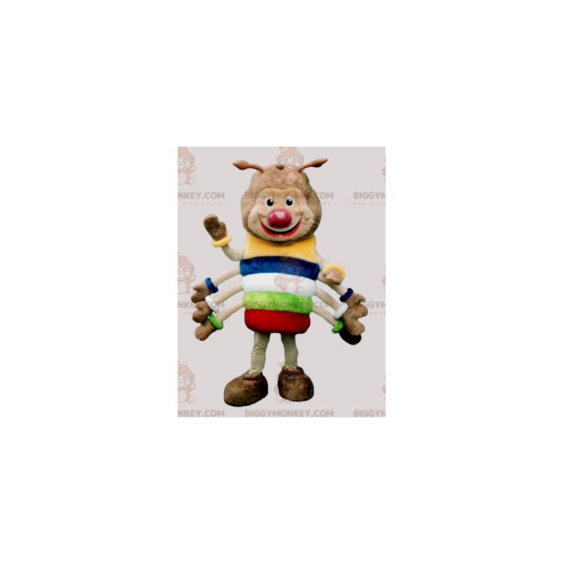Costume da mascotte da bruco millepiedi BIGGYMONKEY™. Costume Costume da mascotte da bruco millepiedi BIGGYMONKEY™. Costume