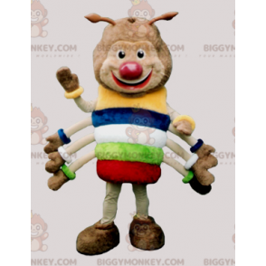 Tausendfüßler-Raupe BIGGYMONKEY™ Maskottchen-Kostüm. Insekt