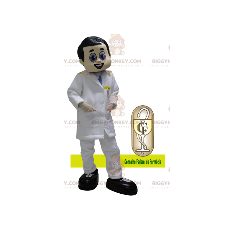 Doctor BIGGYMONKEY™ Mascot Costume Dressed in White Coat - Doctor BIGGYMONKEY™ Mascot Costume Dressed in White Coat -