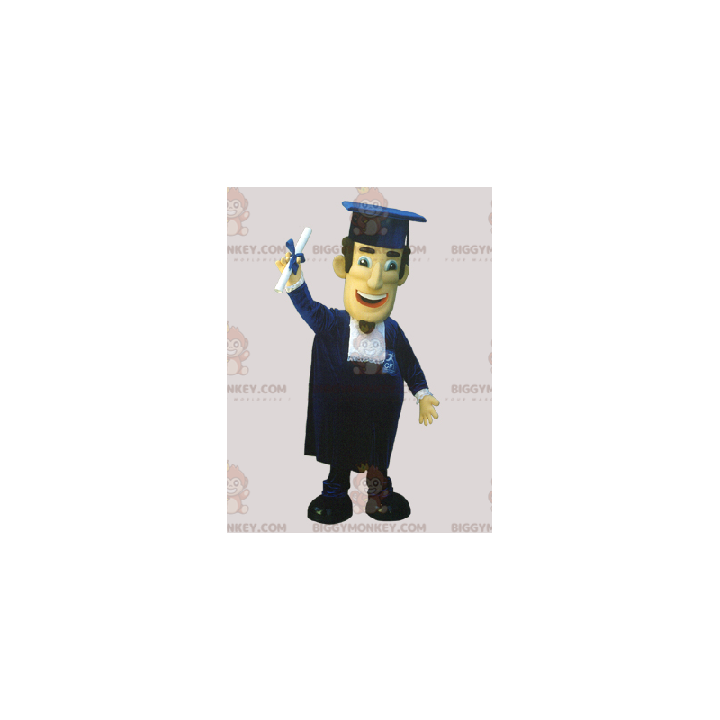 Costume da mascotte BIGGYMONKEY™ neolaureato con cappello e Costume da mascotte BIGGYMONKEY™ neolaureato con cappello e