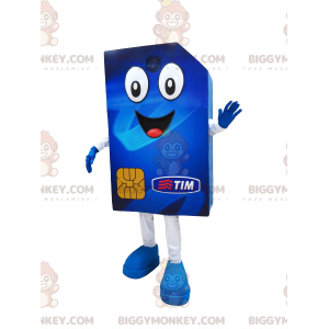 Jolly Giant Blue SIM Card BIGGYMONKEY™ Mascot Costume –