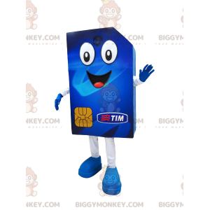 Jolly Giant Blue SIM-kort BIGGYMONKEY™ maskotkostume - Masker af genstande - BIGGYMONKEY_05865 - BiggyMonkey.com