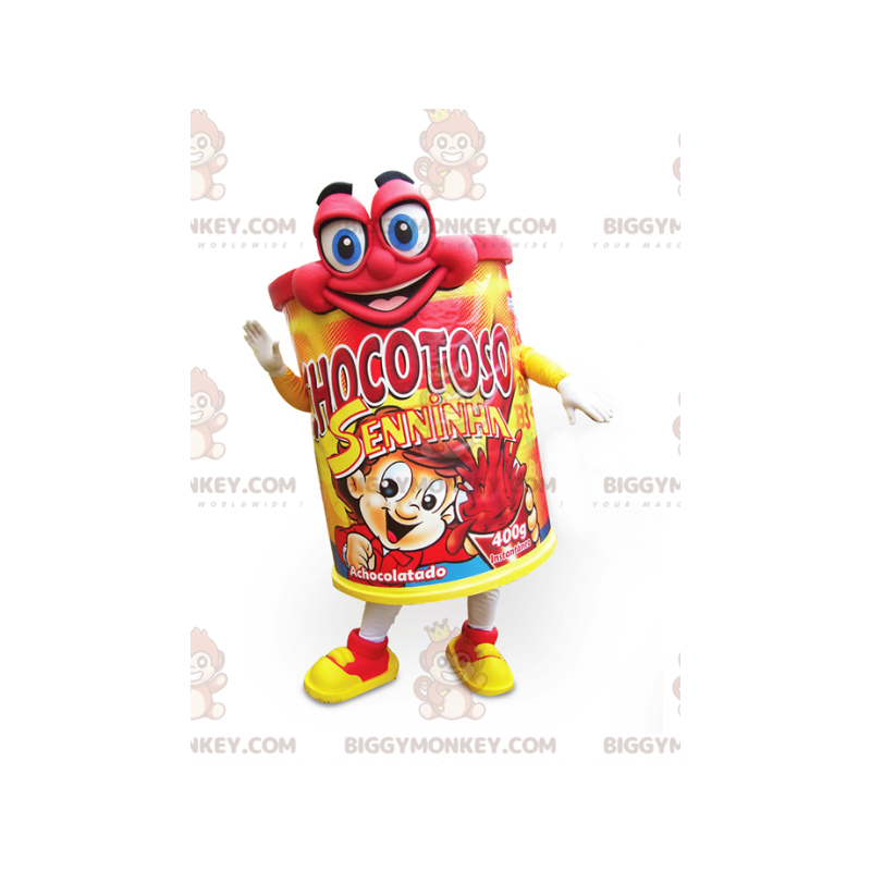 Costume de mascotte BIGGYMONKEY™ de Chocotoso boisson Costume de mascotte BIGGYMONKEY™ de Chocotoso boisson