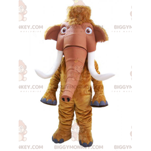  Costume mascotte BIGGYMONKEY™ Mammoth Big Tusk marrone - Mascotte animali scomparse - BIGGYMONKEY_05868 - BiggyMonkey.com