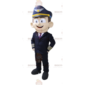 Airplane Pilot BIGGYMONKEY™ Mascot Costume. BIGGYMONKEY™