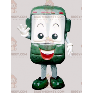 Smilende grøn mobiltelefon BIGGYMONKEY™ maskotkostume -
